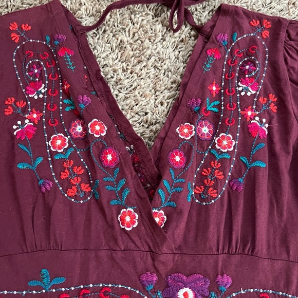 Johnny Was embroidered dress in size Small 3/4 sleeve - Picture 3 of 10
